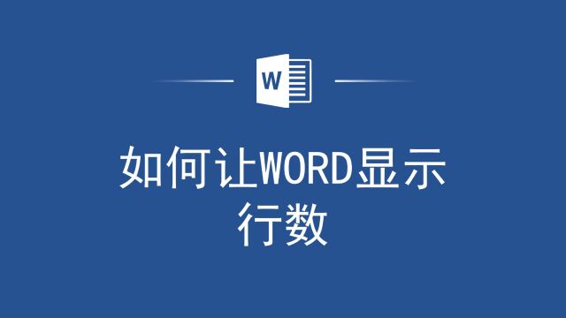 Word行数显示技巧大揭秘,让你的文档更清晰!