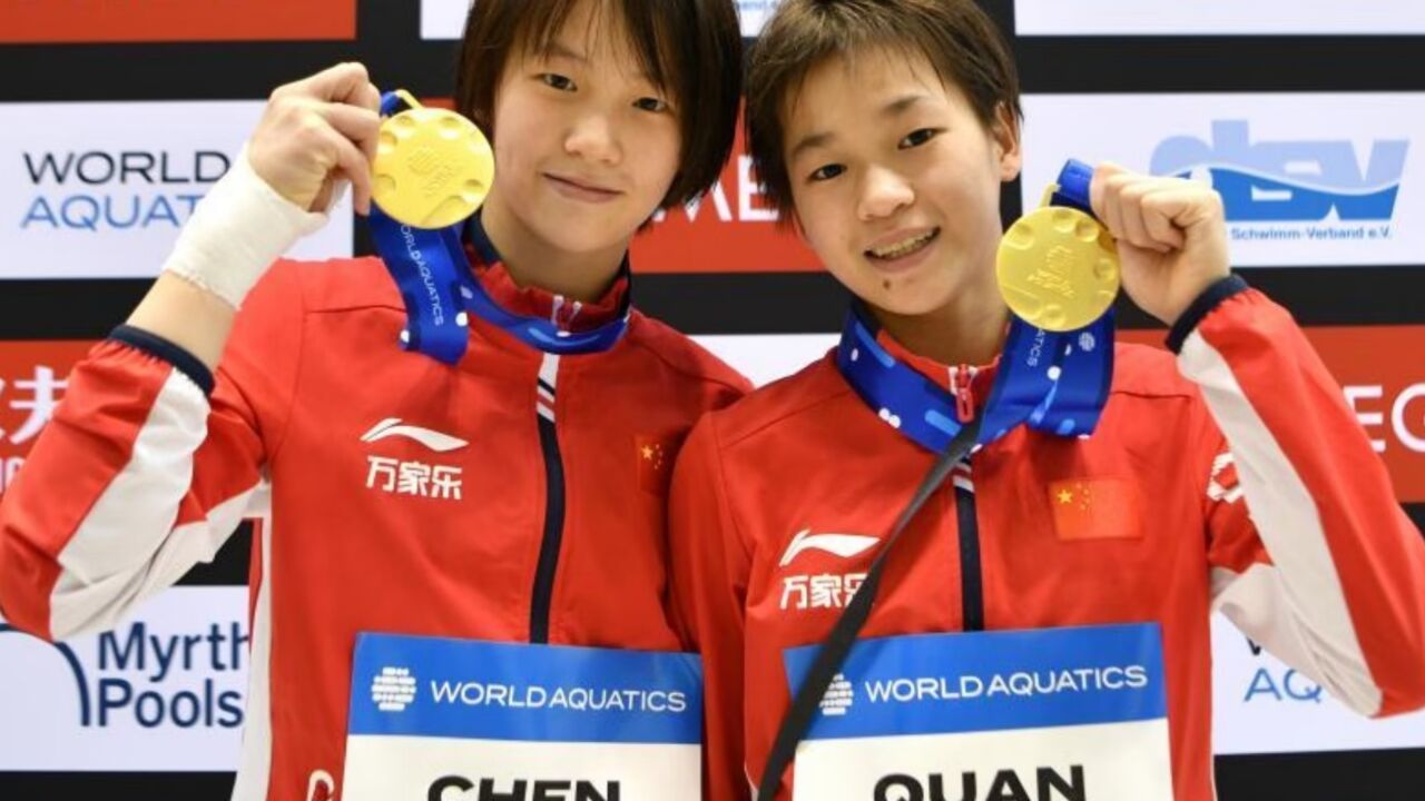 全红婵陈芋汐又断层夺冠了!网友预言两人十米台组合最少统治5年