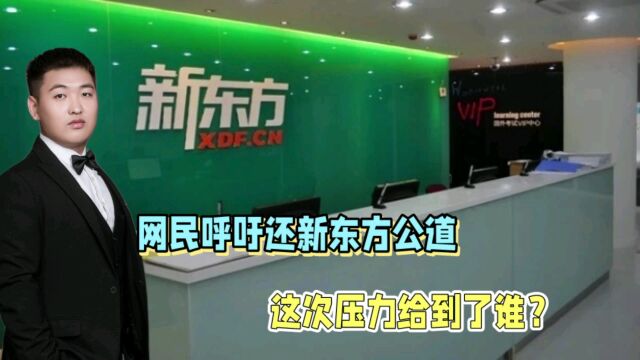 新东方全面听课,网民呼吁“还新东方公道”!官方回应:政策规定