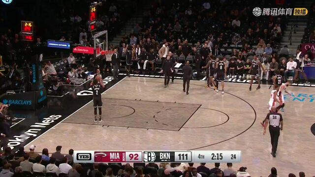 2023/24赛季NBA常规赛：热火 VS 篮网 全场回放