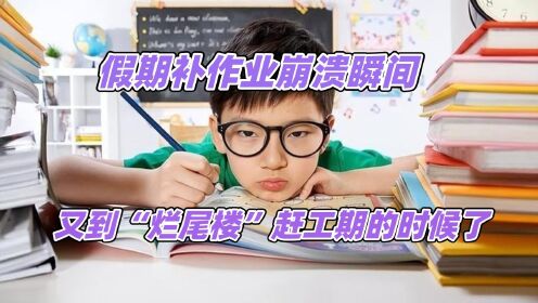 假期补作业崩溃瞬间，马上开学，又到“烂尾楼”赶工期的时候了_综艺_高清完整版视频在线观看_腾讯视频