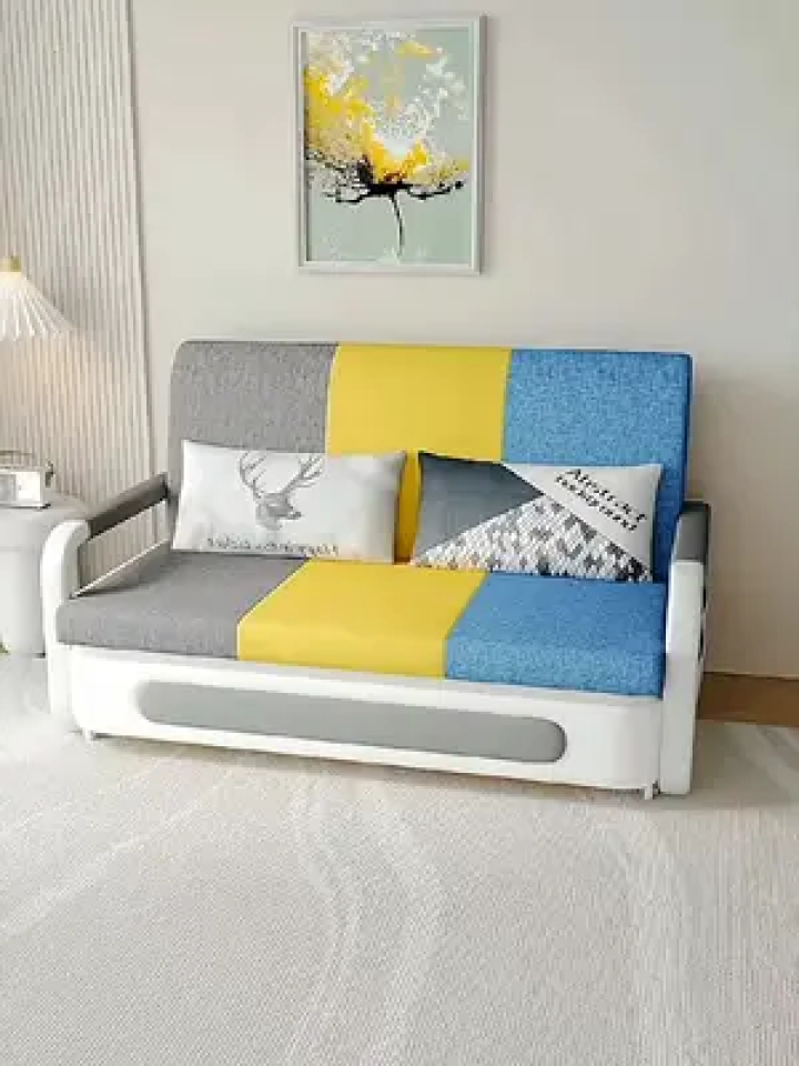 两用沙发床 抽拉式简约双人床#可折叠沙发床两用 #折叠床 #小户型沙发