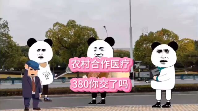 农村合作医疗380块你们还在交吗