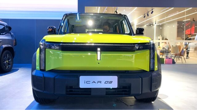 2023款奇瑞iCAR 03车展实拍,外观内饰静态体验,等不等做个参考