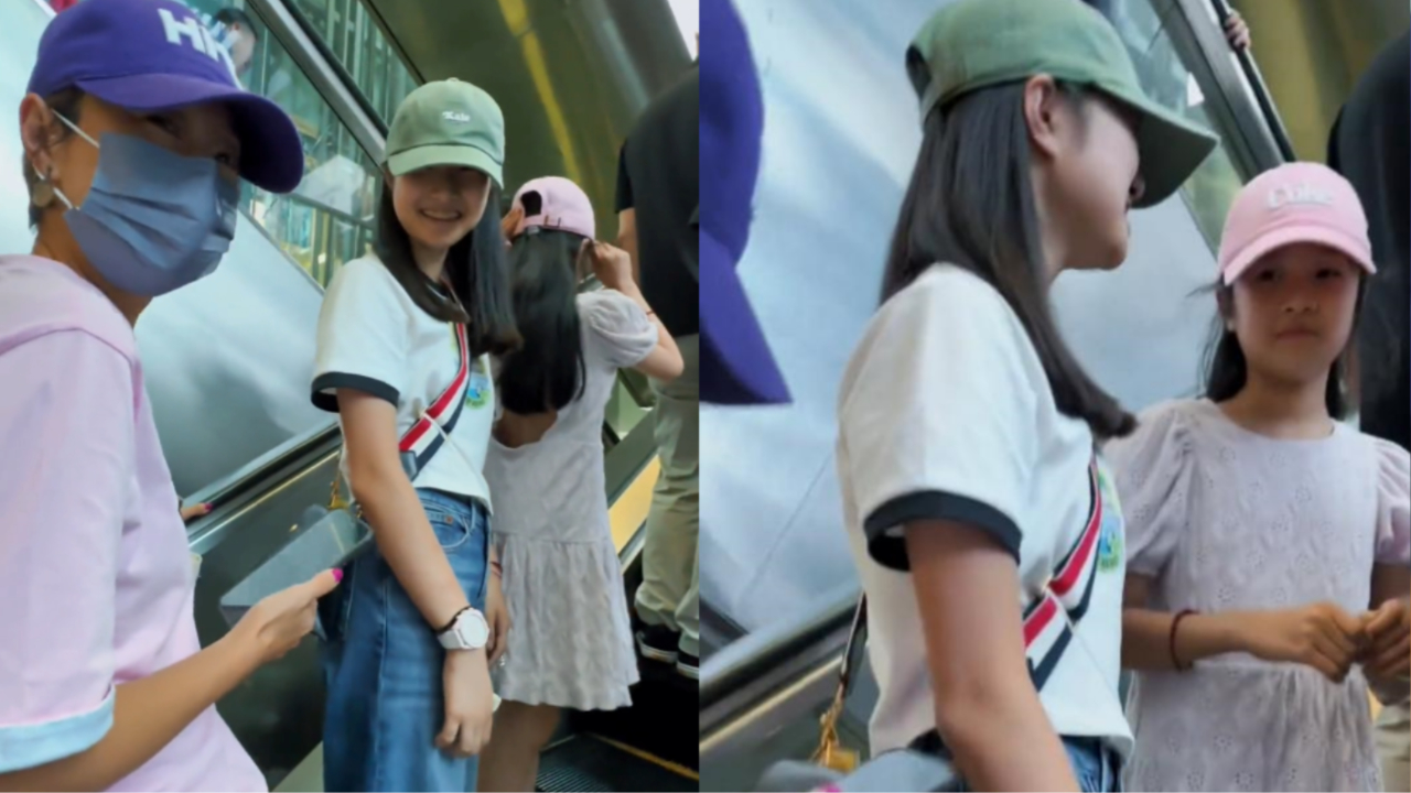 马伊琍带两个女儿逛街,大女儿长得像爸爸文章,小女儿则更像妈妈