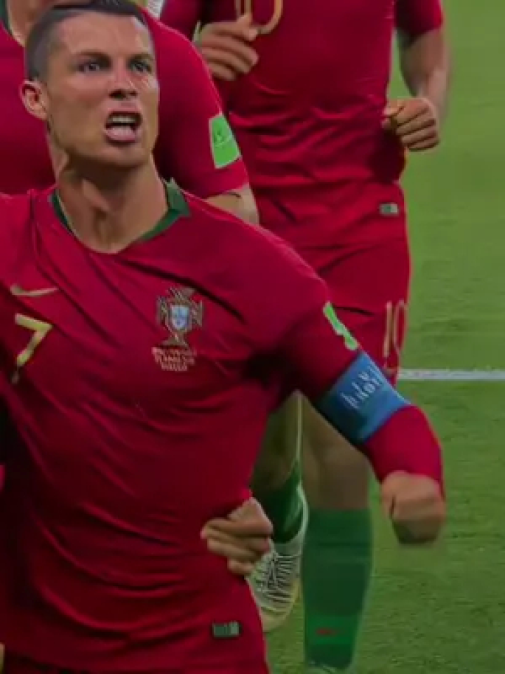 高清还原c罗的2018年世界杯帽子戏法对西班牙!5年就这么过去了.