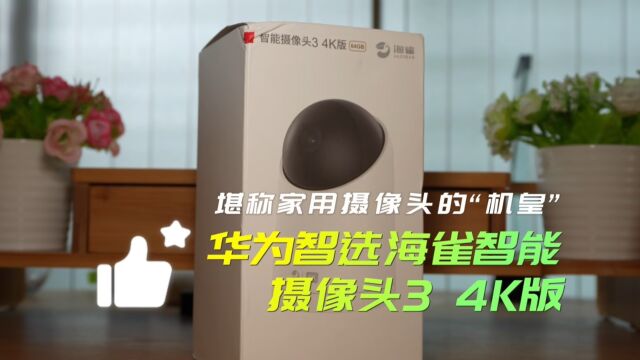 华为智选海雀智能摄像头3 4K版,堪称家用摄像头的“机皇”