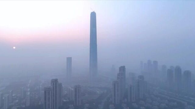 据说这是中国第一,世界第二的高楼!!! 600亿堆起来的高度,天津117大厦.#天津117大厦 #中国第一高楼 #龙杰影像