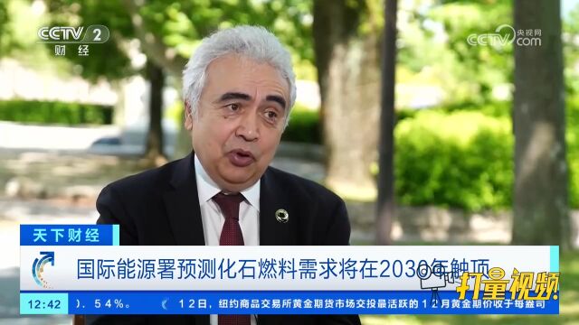 国际能源署预测化石燃料需求将在2030年触顶