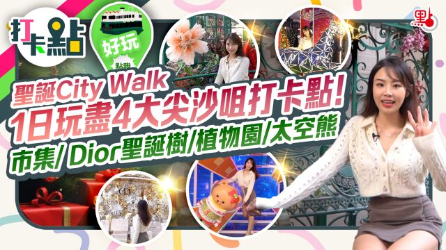 圣诞City Walk 1日玩尽4大尖沙咀打卡点! 市集/ Dior圣诞树/植物园/太空熊