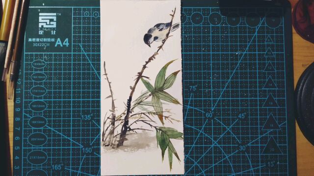 简约才是最好,画一幅简单的花鸟水彩