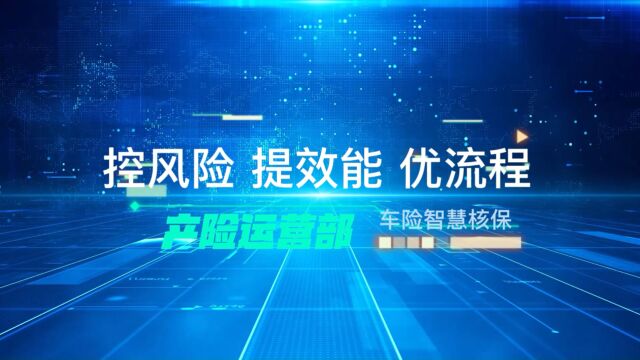 产险运营部—控风险 提效能 优流程