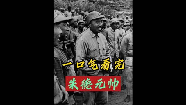 一口气看完朱德元帅,他是人民解放军总司令,被誉为“红军之父” #开国将帅 #致敬伟人 4