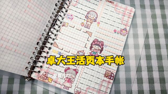 抽签做手帐|卓大王活页本排版