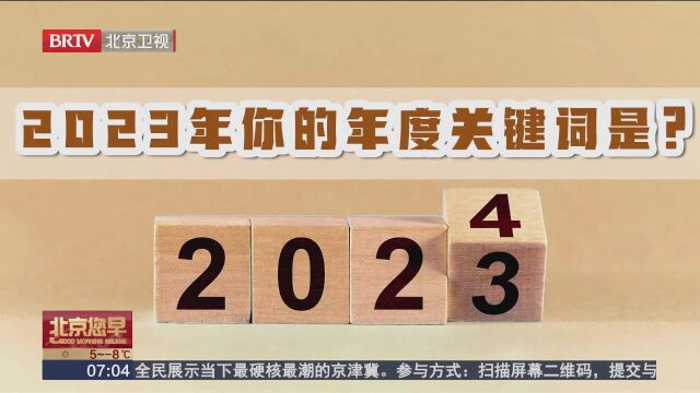 2023年即将结束,你的2023年度关键词是什么?