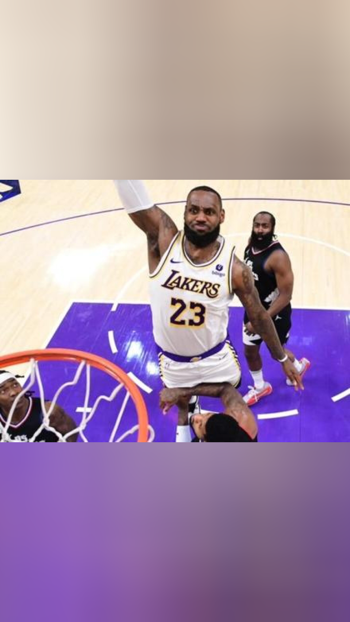 湖人vs快船 #詹姆斯隔扣乔治 #詹姆斯 #隔扣 #湖人快船