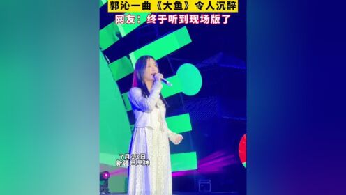 《大鱼》令人沉醉,网友:终于听到现场版了(作者:胡龙)
