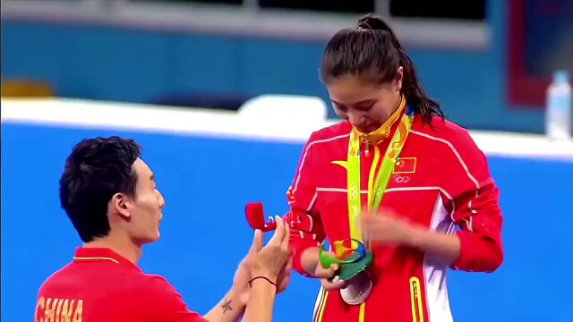中国跳水队秦凯曾在里约奥运会向何姿求婚