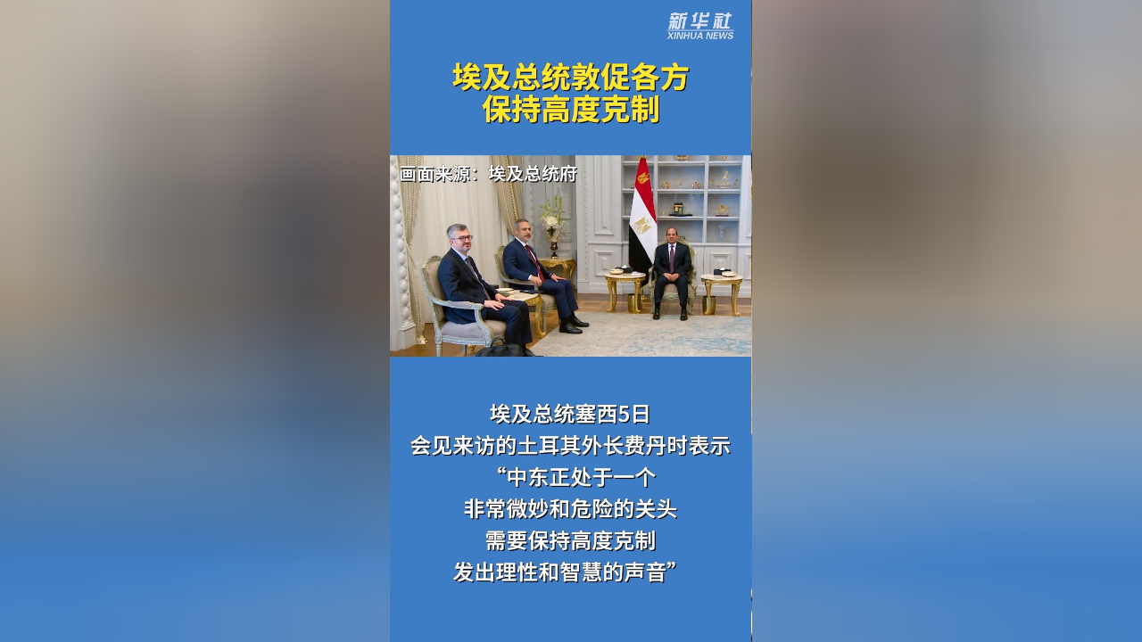 埃及总统敦促各方保持高度克制