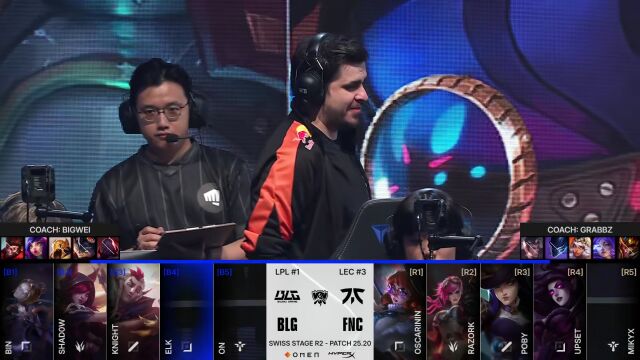 英雄联盟S15瑞士轮 第2日 BLG vs FNC