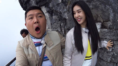 吐槽夫妇游张家界天梯