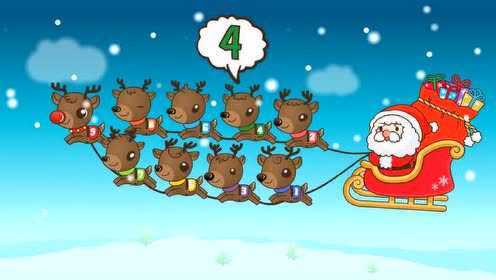 9 Little Reindeer | Santa's Reindeer | Kids Christmas Songs