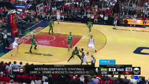 《NBA全场回放》【回放】凯尔特人vs奇才第4节  比尔双手暴扣收比赛