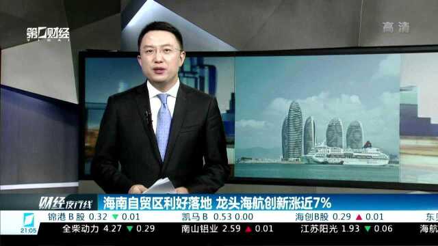 海南自贸区利好落地 龙头海航创新涨近7%