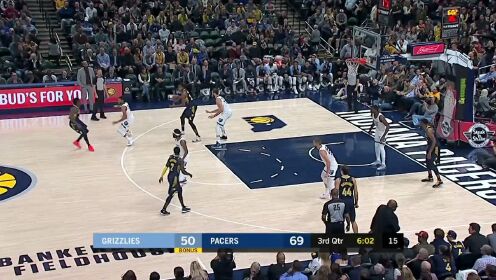 《NBA全场集锦》【原声】灰熊83-111步行者 步行者7人得分上双灰熊惨遭爆锤