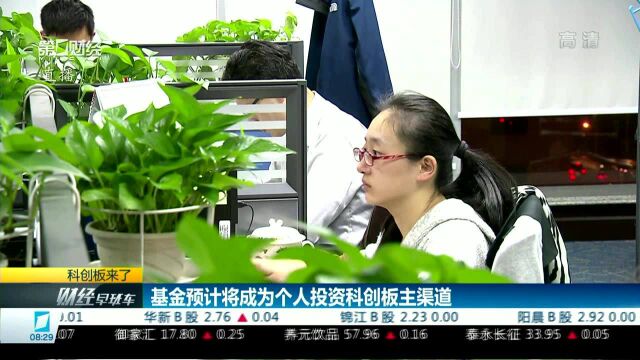 基金预计将成为个人投资科创板主渠道