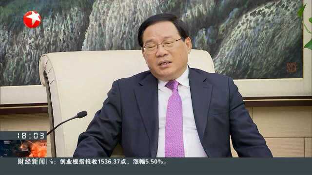 李强会见台湾冠捷科技集团总裁宣建生