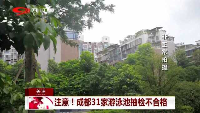 注意!成都31家游泳池抽检不合格