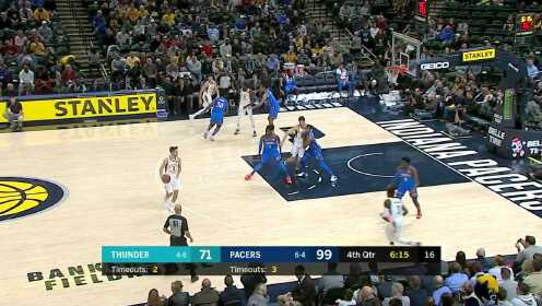 《NBA全场集锦》【得分】高难度进球！霍乐迪对抗左手拉杆上篮打板命中