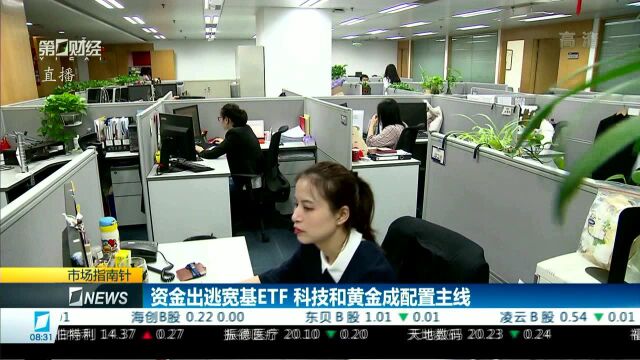 资金出逃宽基ETF 科技和黄金成配置主线