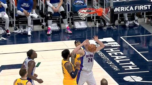 《NBA全场集锦》埋伏内线骤起发难 普拉姆利旱地拔葱补扣炸筐