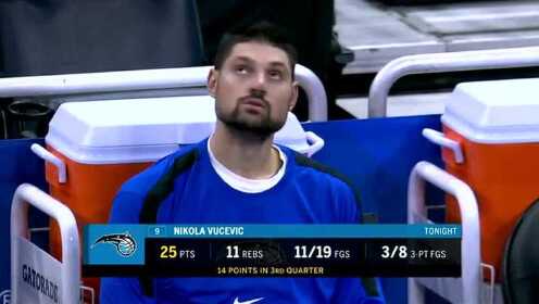 《NBA全场集锦》NBA季前赛：黄蜂vs魔术第3节中文解说回放