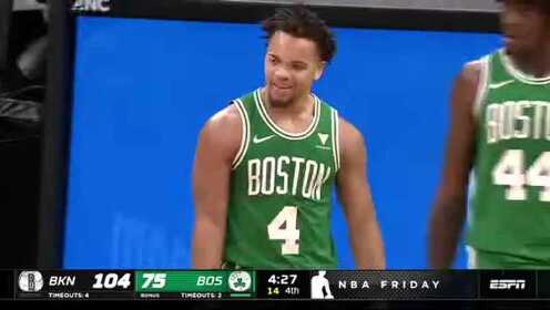 《NBA全场回放》NBA季前赛：篮网vs凯尔特人 第4节英文原声回放