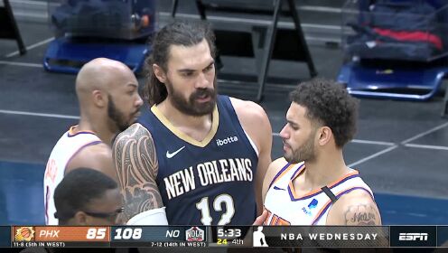 《NBA全场集锦》太阳vs鹈鹕第4节英文解说回放