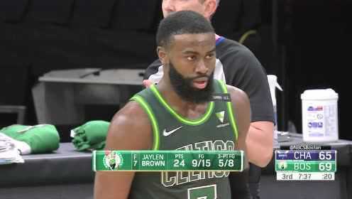 《NBA全场集锦》黄蜂vs凯尔特人第3节英文原声回放