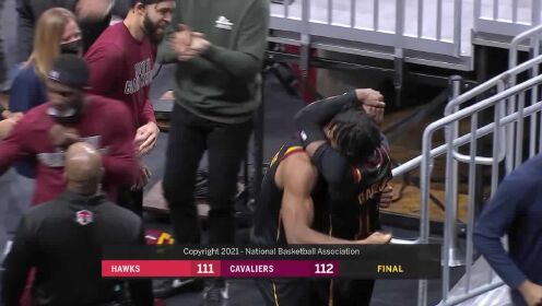 《NBA骑士》【原声】老鹰111-112骑士 斯蒂文斯暴扣绝杀老鹰终结十连败