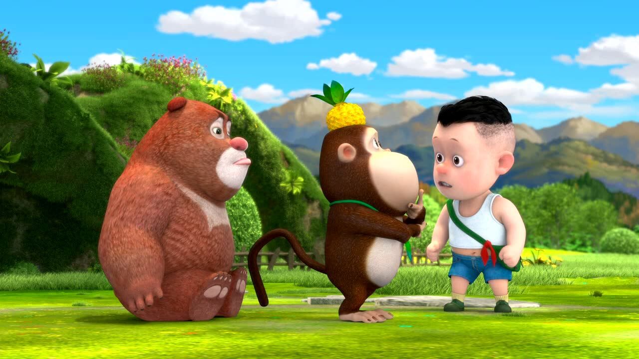 熊熊乐园吉吉在思考治疗牙痛的方法