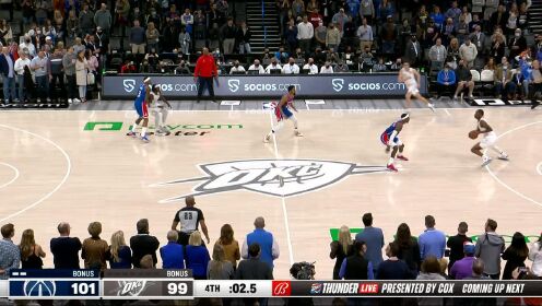 《NBA全场集锦》【原声】奇才101-99雷霆集锦 比尔20+6奇才险胜雷霆结束两连败