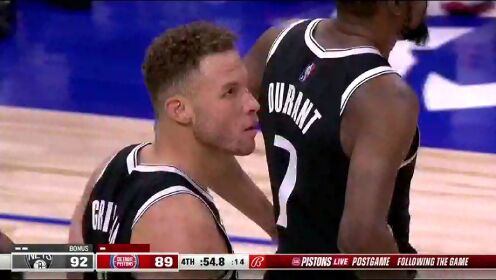 《NBA全场集锦》篮网vs活塞中文解说全场回放