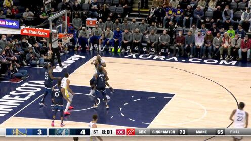 《NBA全场集锦》维金斯击鼓传花送助攻 波特接球甩狙弧顶三分正中靶心