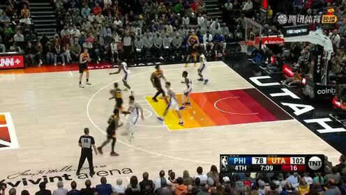 《NBA全场集锦》一点念想也不留！克拉克森急停三分杀人诛心