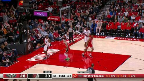 《波特兰开拓者》NBA偷袭专家！鹈鹕新秀连续鬼手神偷神奇抢断