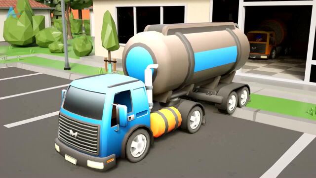 汽车世界之工程车益趣园 第六季  第19集 工程车清理雨后垃圾