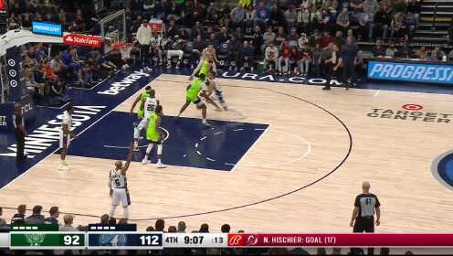 《TOP时刻》20日NBA最佳扣篮 爱德华兹单挑篮筐大风车抡臂劈扣