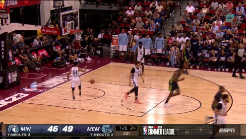 《NBA全场集锦》难得进一个三分 刘易斯弧顶急停三分空心入网