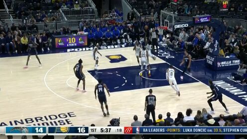 《NBA全场集锦》哈利伯顿击地妙传 史密斯心领神会完成扣篮